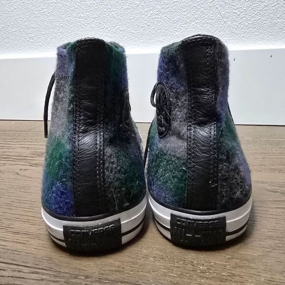 Converse x Woolrich Chuck Taylor All Star High Tops in Blue Plaid - Picture 6 of 11